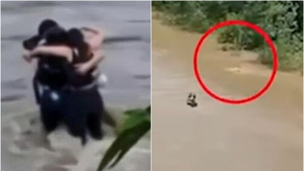 A apărut filmarea cu momentul în care un pompier s-a aruncat în râu pentru a-i salva pe Patrizia, Bianca și Cristi. De ce nu a reușit să ajungă la ei