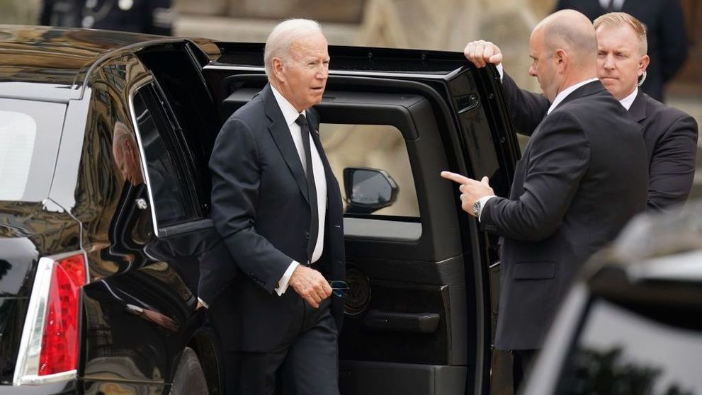 Joe Biden, cu limuzina blindată la funeraliile Reginei Elisabeta a II-a. De ce i s-a făcut această concesie