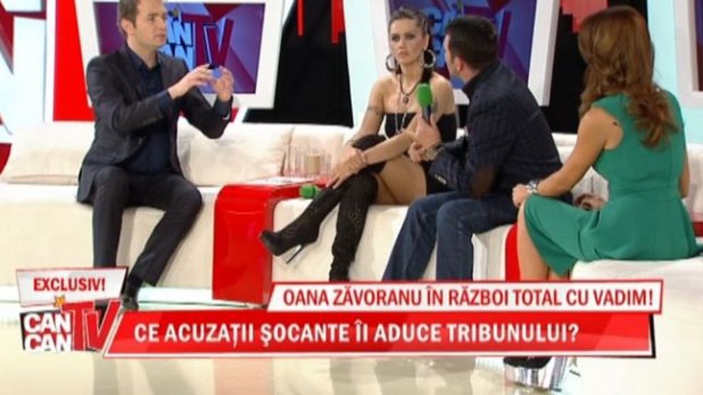 Oana Zavoranu, intr-o rochie <span style=