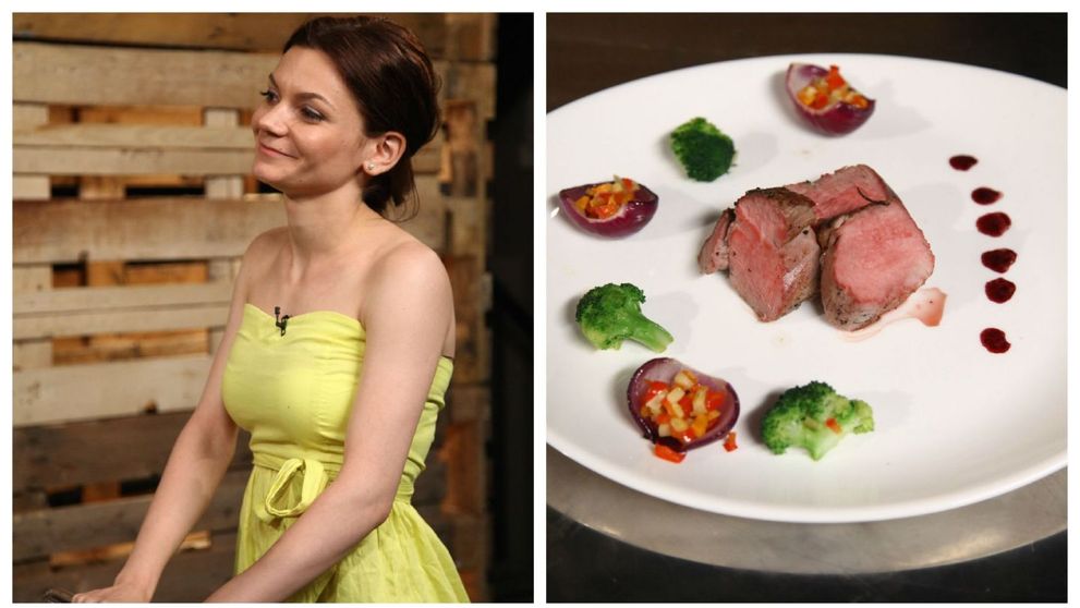 Reteta Ana-Maria Casu: Muschiulet de porc cu ceapa caramelizata umpluta cu legume