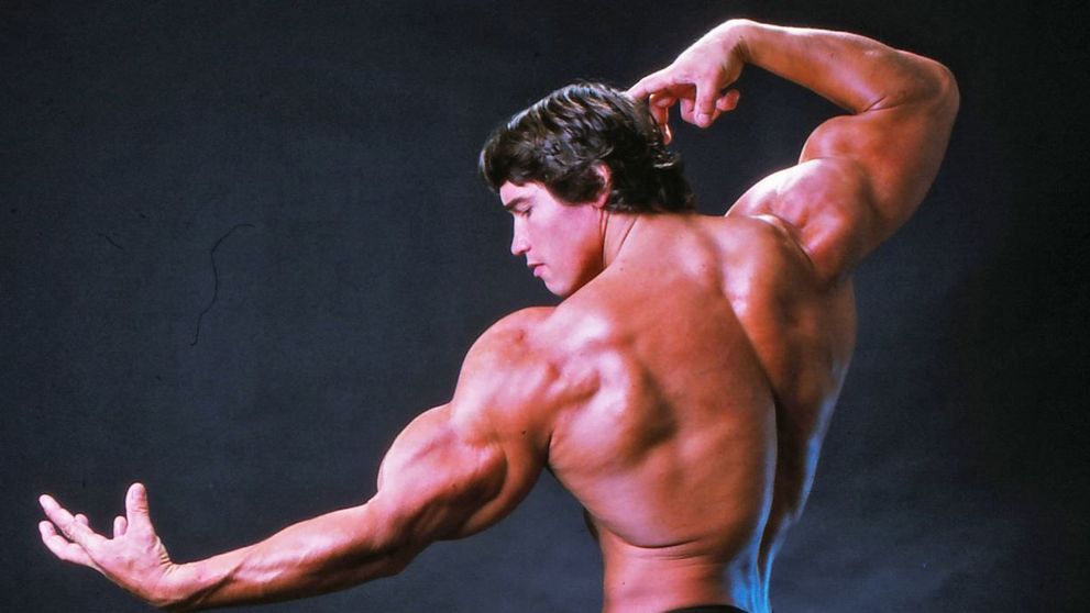 Așa tată, așa fiu. Joseph Baena a pozat în 2019 exact ca Arnold Schwarzenegger în 1976