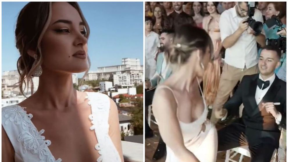 Dansul pentru mire care a devenit viral pe TikTok. Printre dansatoare s-a aflat și Nicole Cherry