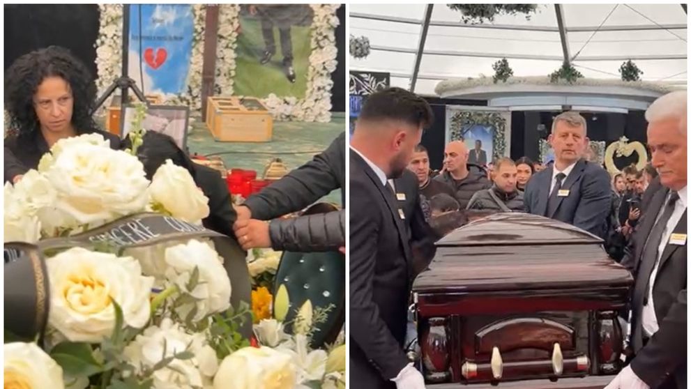 Primele imagini de la înmormântarea lui Costel Corduneanu. Apropiații interlopului au transmis live ceremonia funerară