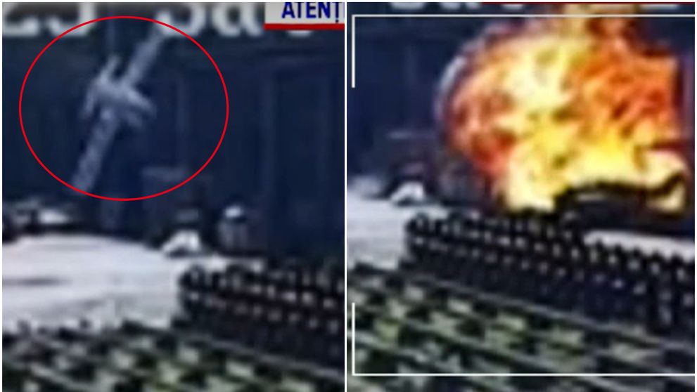 Momentul în care avionul din Arad se prăbușește și explodează. Pilotul și un tânăr de 18 ani au murit pe loc VIDEO
