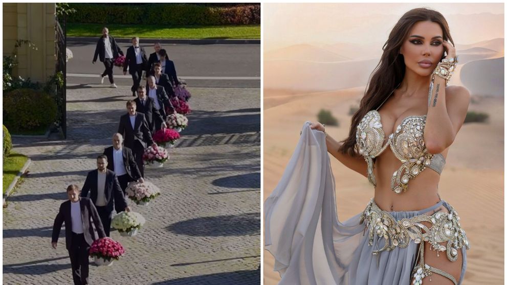 Zeci de coșuri cu trandafiri la picioarele ei, la primele ore ale dimineții. O influenceriță arată cum o răsfață soțul
