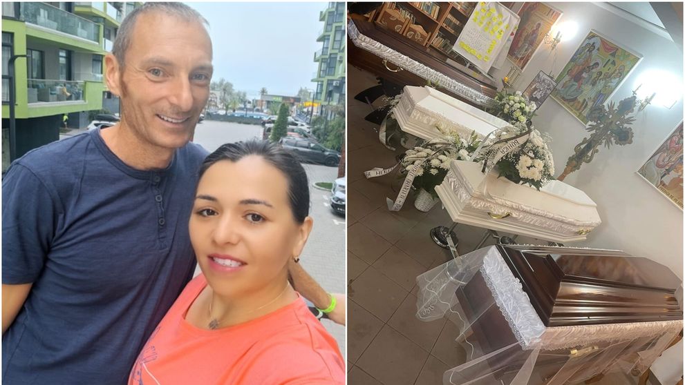 Scene sfâșietoare la înmormântarea familiei decedate în accidentul din Suceava! Costel și Ancuța Lăzărescu, alături de cei doi copii, conduși pe ultimul drum