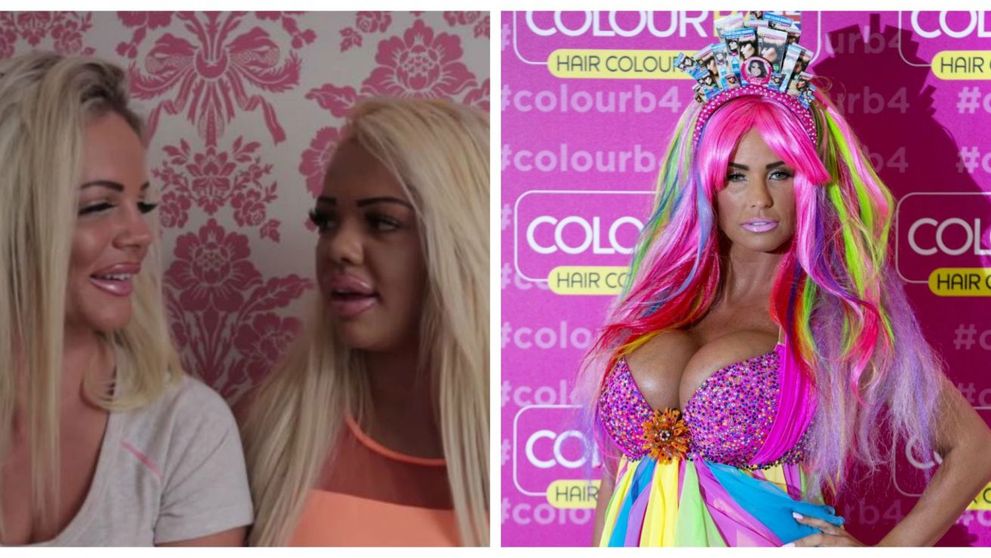 Mama si fiica au platit peste 56 000 de lire pentru a arata precum Katie Price. Transformarea bizara a doua femei