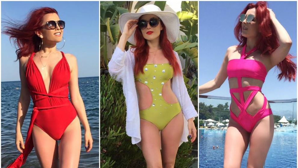 Elena Gheorghe la proba costumului de baie. Parada in bikini, care i-a uluit pe fanii artistei