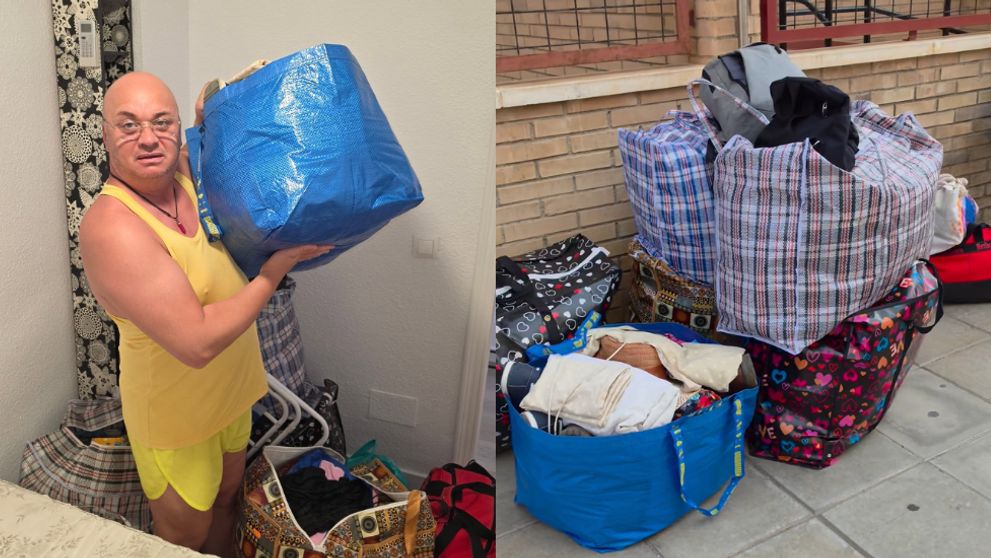 Cristi din Banat și mama lui au ajuns pe stradă. Artistul a mers și la poliție după ce au rămas fără o parte din bagaje: „Numai ghinion avem”