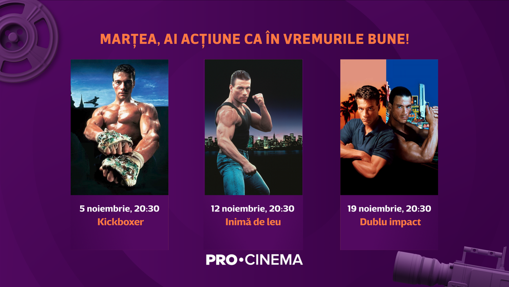 Eroii filmelor de acțiune vor cuceri micile ecrane în luna noiembrie,  la PRO Cinema