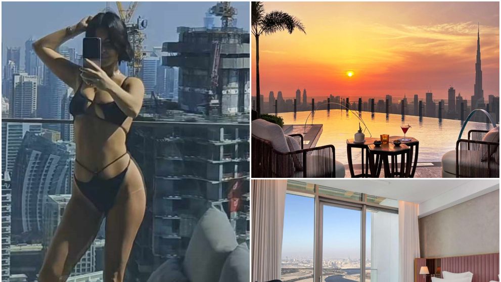 Inna, apariție fabuloasă în costum de baie într-un zgârie-nori din Dubai. Cum a pozat pe balcon