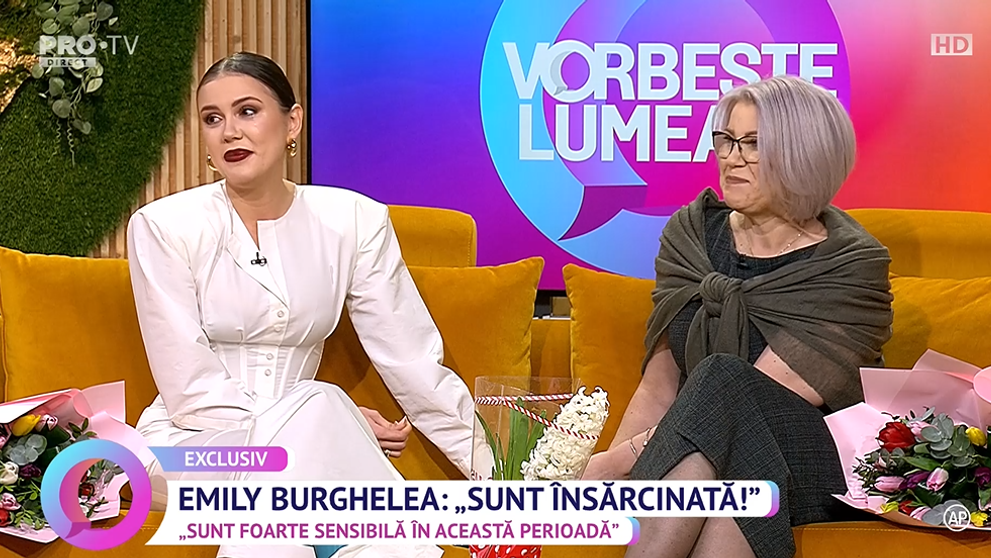 Emily Burghelea e însărcinată a treia oară: 