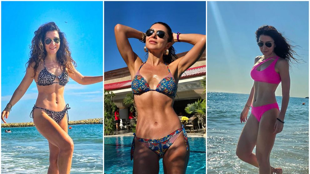 „Arătați mai ceva ca vedetele de la Hollywood!” Carmen Brumă și-a etalat abdomenul cu pătrățele la plajă