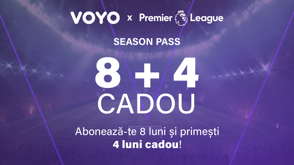 VOYO lansează o ofertă specială pentru fanii  Premier League! ”Vrem să le oferim fanilor din România nu doar un preț extrem de competitiv, ci și oportunitatea  de a urmări, fără întreruperi, în exclusivitate, întreg sezonul Premier League!”