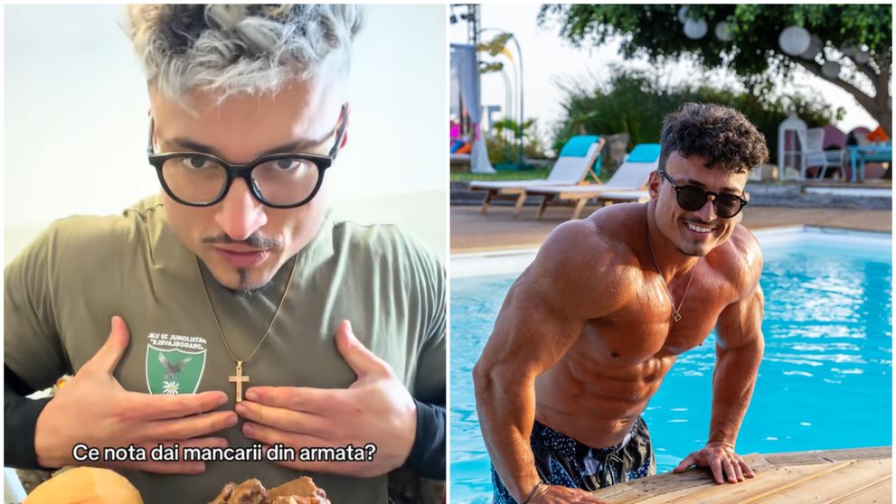 Andrei Bordeianu, fostul concurent la Love Island, a arătat pe TikTok ce se mănâncă în armată. Reacția internauților: ”În 28 de ani, nu am văzut struguri la masă”