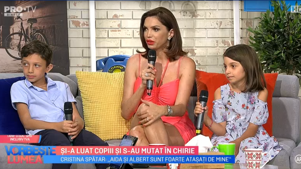 VIDEO Cristina Spătar și-a luat copiii și s-au mutat în chirie