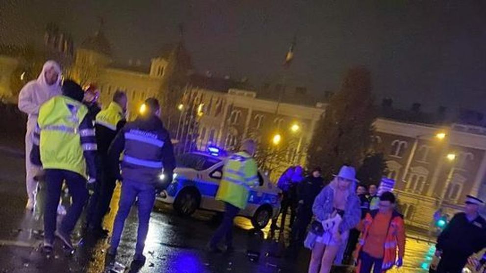 Prima reacție a blondei care s-a aflat în mașina lui Culiță Sterp când artistul a făcut accident în Cluj