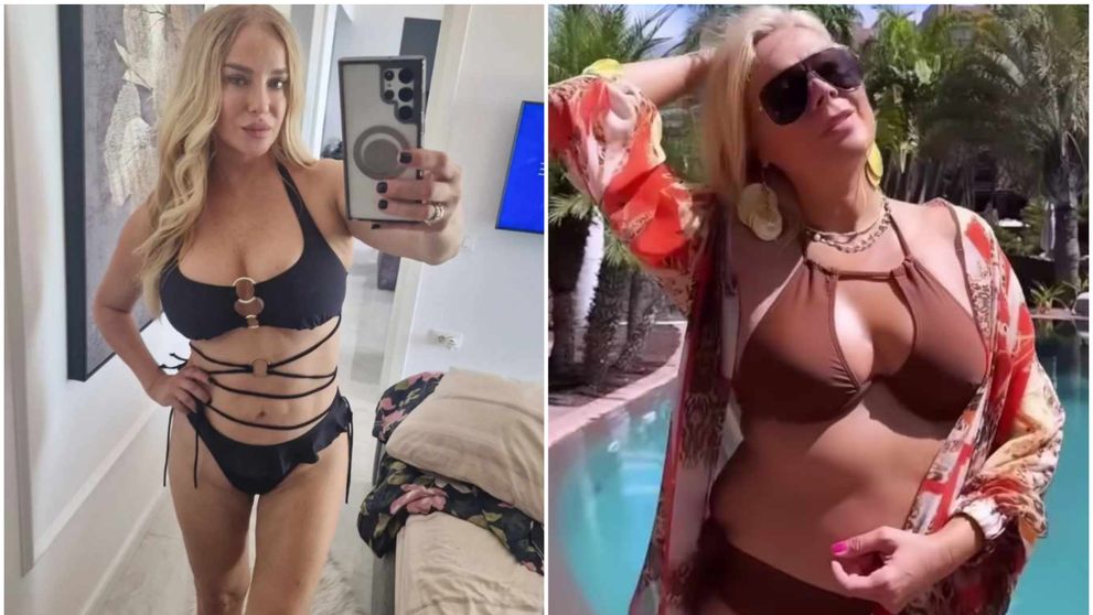Fotomodelele din “epoca de aur”, apariție de senzație în costum de baie la 50 de ani plus. Dana Săvuică și Tania Budi, irezistibile