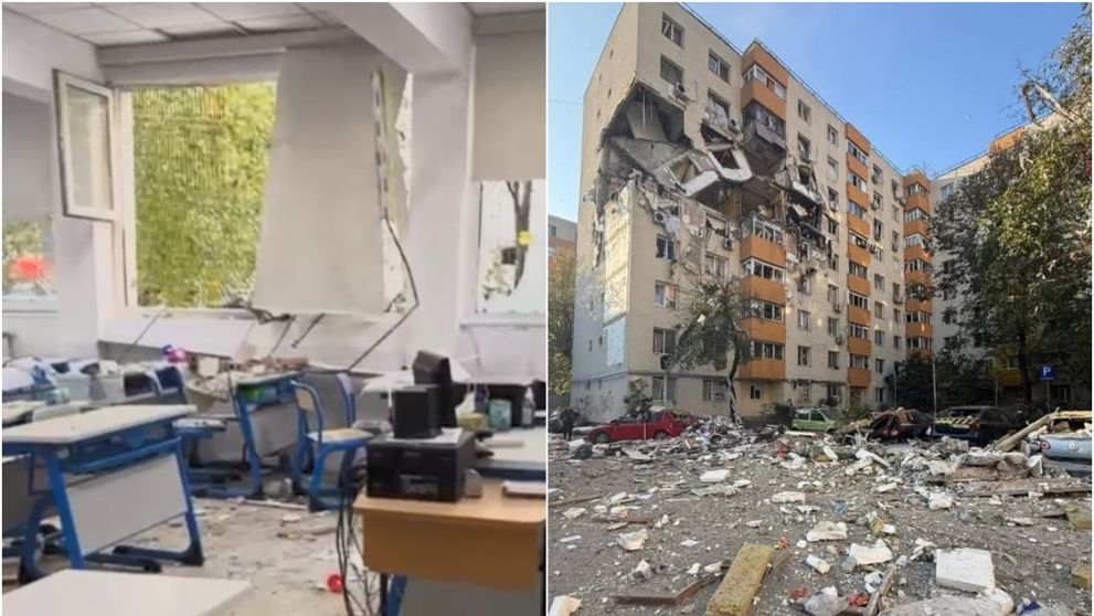 Imaginile dezastrului în urma exploziei din Capitală! Scene șocante la Liceul „Dimitrie Bolintineanu”. Elevii și profesorii au fost evacuați