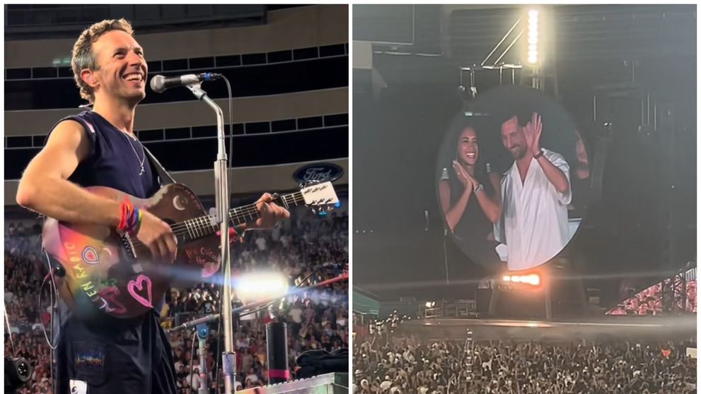 Un nou moment viral la concertul Coldplay! Ce cuplu celebru a surprins kiss cam-ul