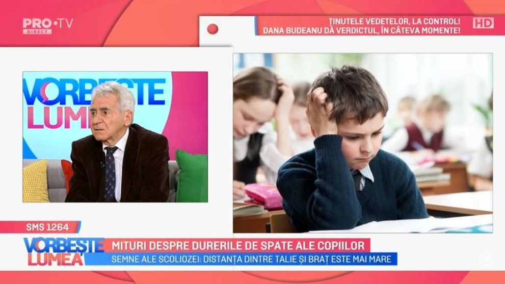 Mihai Jianu, despre durerile de spate ale copiilor. Care sunt cauzele și cum le putem combate