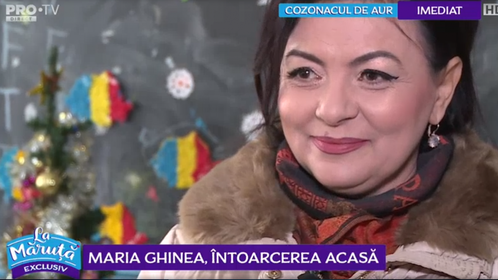 VIDEO Maria Ghinea, întoarcerea acasă