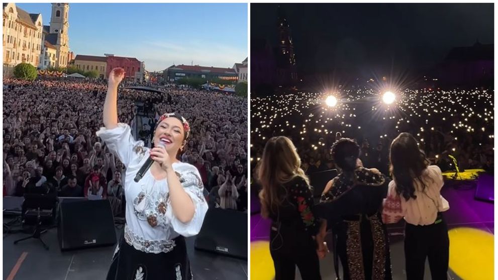 Imagini de poveste de la concertul Andrei de la Oradea! Peste 25.000 de oameni au fredonat alături de artistă cele mai îndrăgite piese: „Un sentiment de nedescris…”