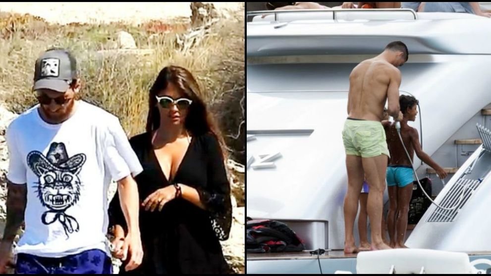 Messi si Ronaldo isi fac vacantele in Ibiza. Cum arata cele mai importante persoane din viata celor doi fotbalisti