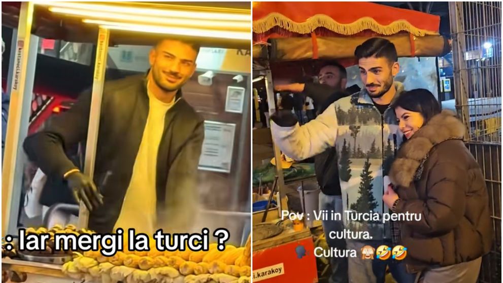 Româncele au luat cu asalt Istanbulul ca să îl vadă pe turcul superb care vinde porumb la tarabă. Soții, exasperați: “Dumitriță, misiune îndeplinită, îl vezi cât e de frumos?”