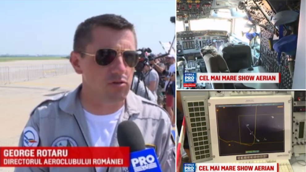 100 de avioane militare si civile au facut acrobatii spectaculoase pe cerul Romaniei, la show-ul aviatic BIAS
