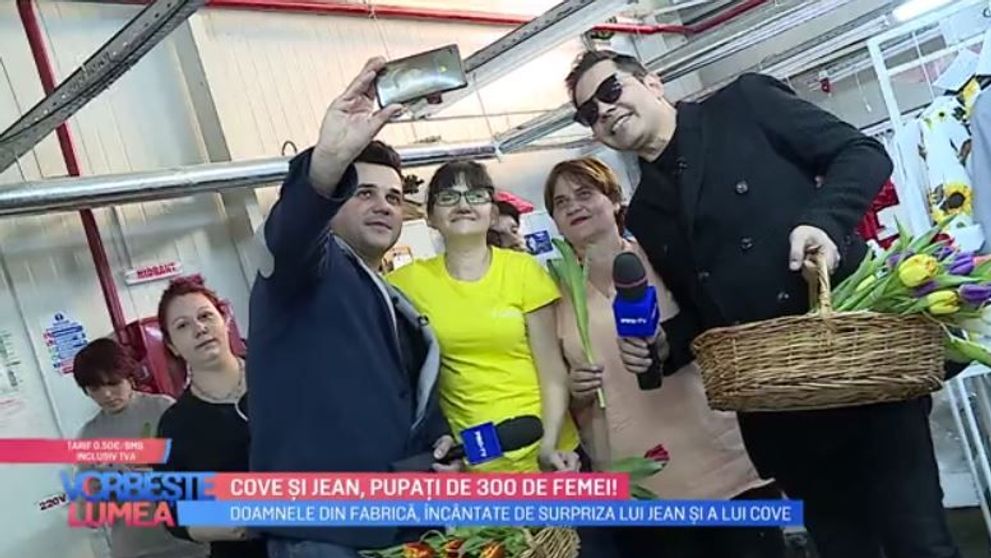 VIDEO Cove și Jean, surpriză pentru doamne de 8 martie