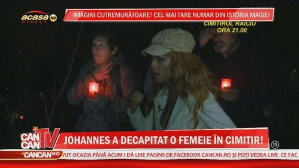 Un truc imposibil, inspirat din filmele de groaza. Cum a reusit Johannes sa o bage in sperieti pe Sanziana Buruiana