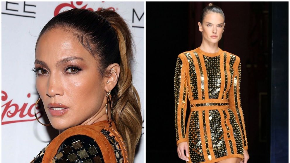 J Lo, curajoasa: a imbracat aceeasi rochie ca un model inalt, cu corp perfect si picioare interminabile. Cum arata diva latino