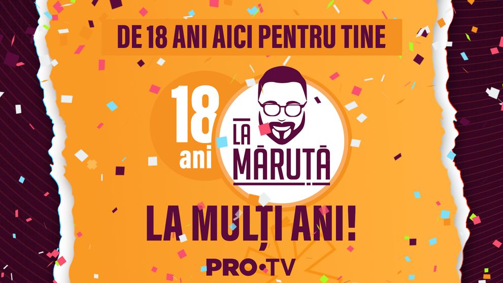 Emisiunea La Măruță împlinește 18 ani! Cătălin Măruță: „Am crescut odată cu această emisiune”