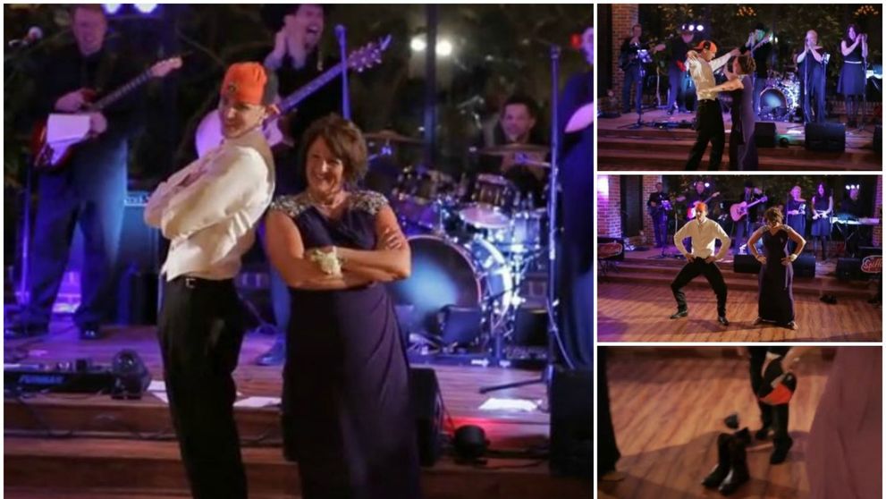 A renuntat la sacou si la pantofi, iar ce a urmat a starnit aplauzele invitatilor. Ce au facut ei pe scena a ajuns viral