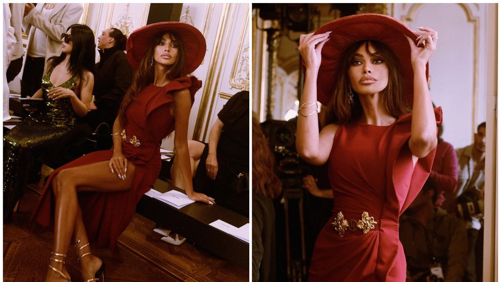 Mădălina Ghenea, rafinament absolut la Paris Fashion Week! Rochie roșie, pălărie de efect și o apariție care a hipnotizat audiența: „Ireal de frumoasă!”