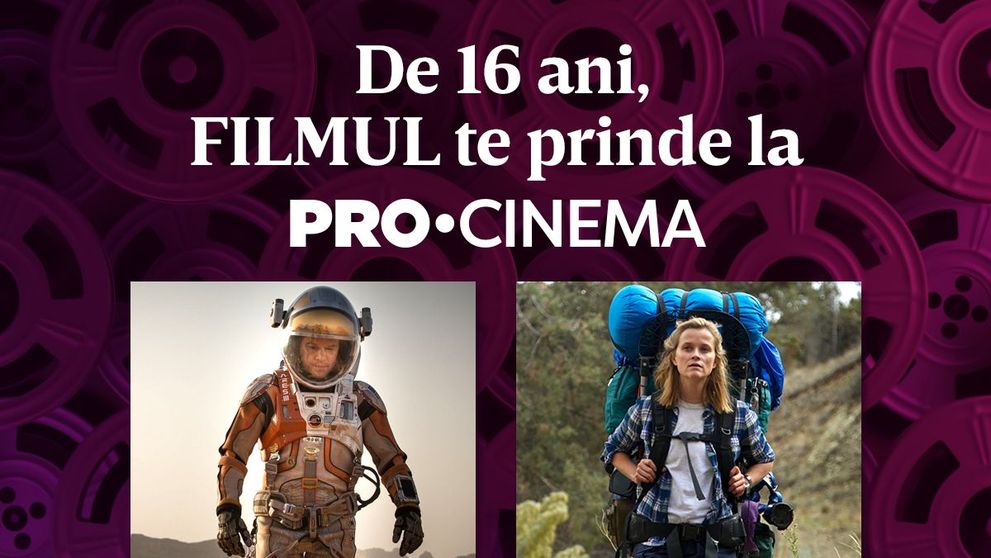 De 16 ani, PRO CINEMA este alături de tine! Două filme de excepție în seara de Înviere