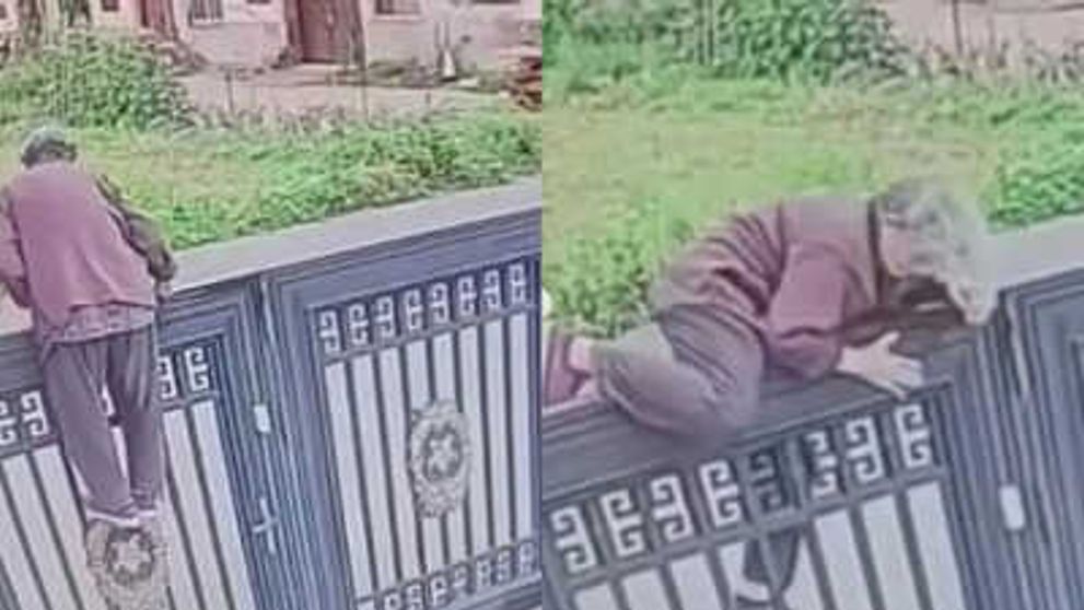 O bunică de 92 de ani, virală după ce a fost surprinsă pe camere când sărea un gard de 2.15 metri. De unde voia să evadeze