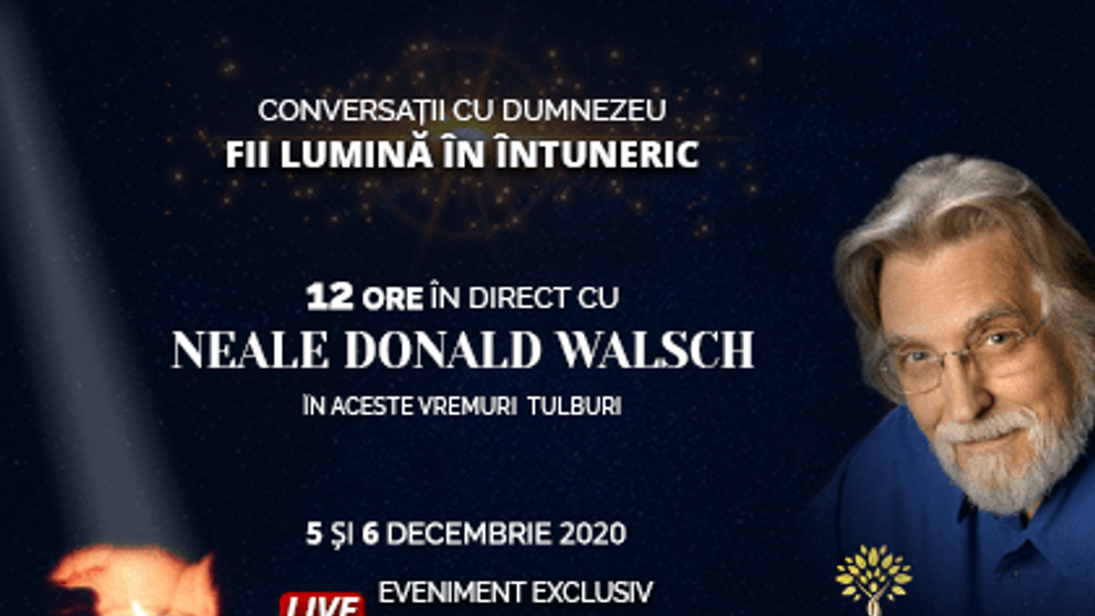 12 ore în direct cu Neal Donald Walsch, autorul cărților 