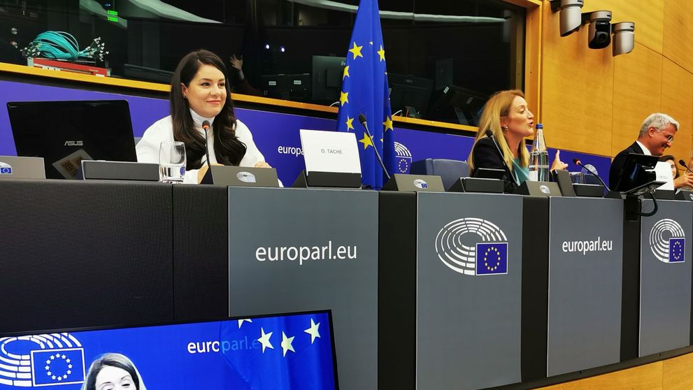 Oana Tache, față în față cu marii lideri europeni la Strasbourg, în cadrul European Youth Event 2021