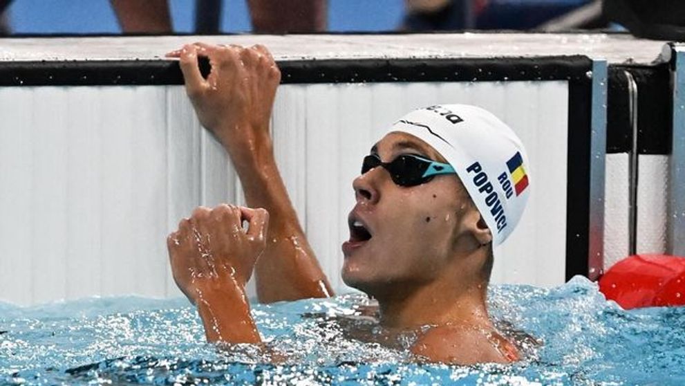 JO 2024. Bronz pentru David Popovici la 100 de metri: 