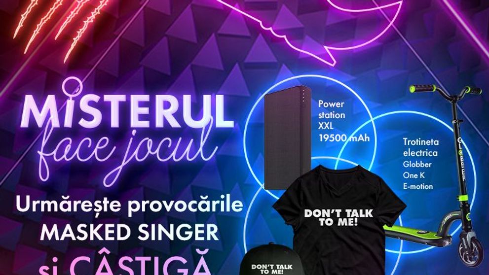 Misterul face jocul! Urmărește provocările Masked Singer și câștigă super premii