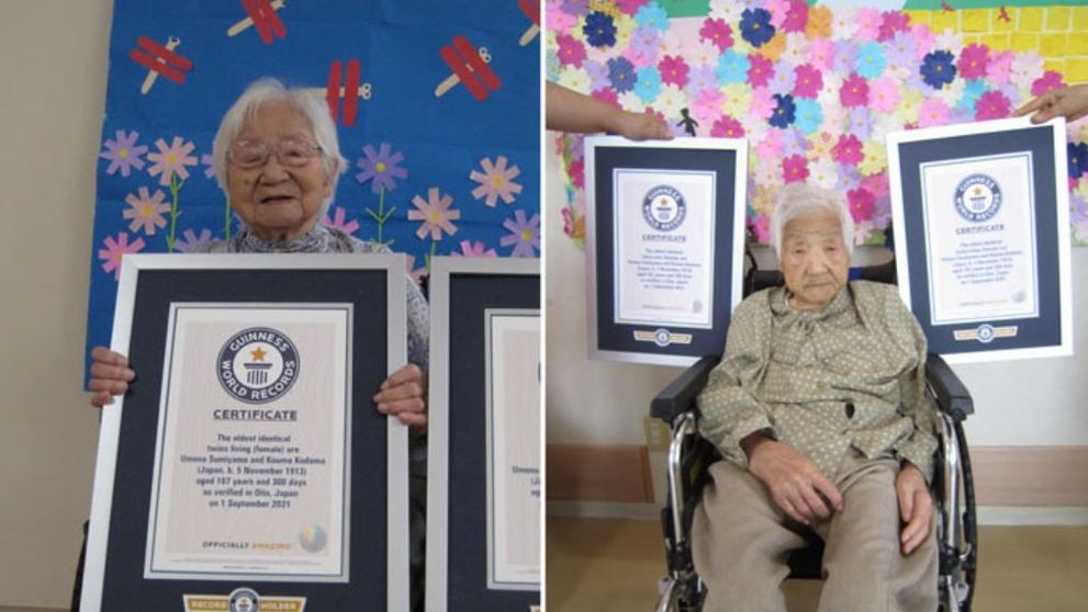 Au devenit oficial cele mai bătrâne gemene din lume. Ce vârstă au cele două femei de origine japoneză