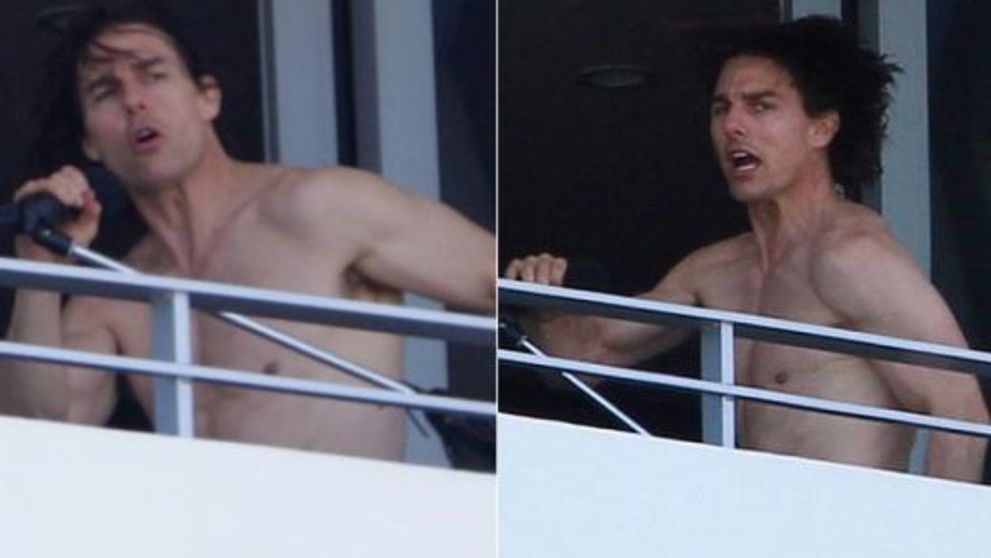Tom Cruise prins intr-un moment jenant: cum se pregateste pentru a deveni star rock