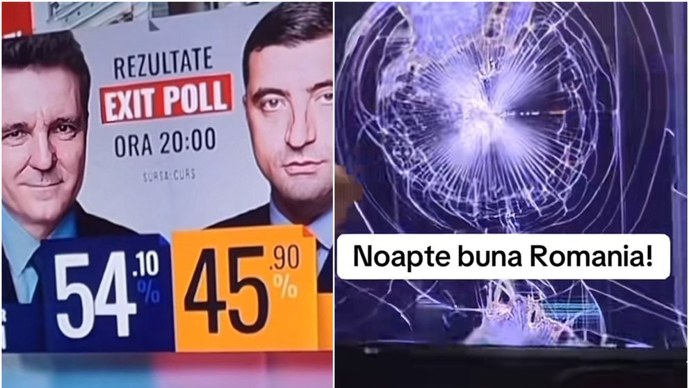 Unii dintre susținătorii lui Simion și-au spart televizoarele, și-au tăiat buletinele și pașapoartele după ce au aflat rezultatele alegerilor: „Băi, a ieșit Nicușor Dan!” VIDEO