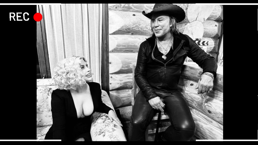 Loredana Groza, apariție spectaculoasă alături de Mickey Rourke, pe platourile de filmare