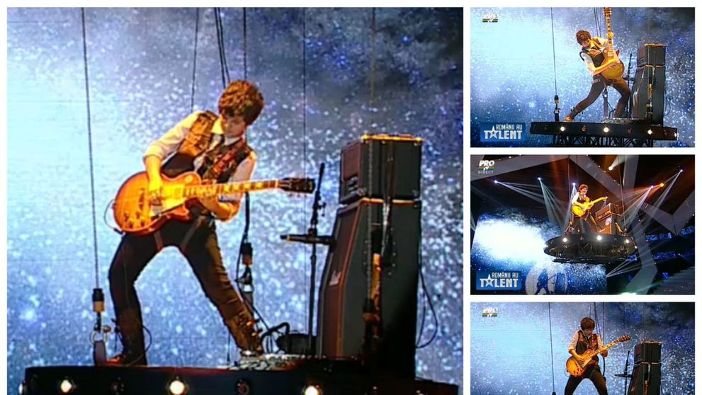 Andrei Cerbu este un adevarat rockstar in devenire. Toata sala s-a ridicat in picioare dupa prestatia sa: 