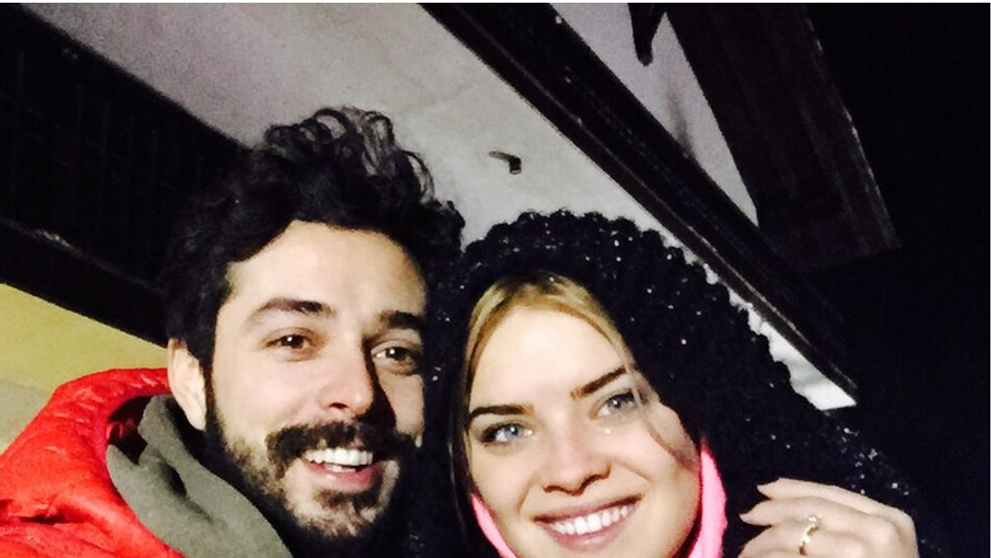 Bianca Lapuste si Marius Moga - primele sarbatori de iarna in calitate de logodnici