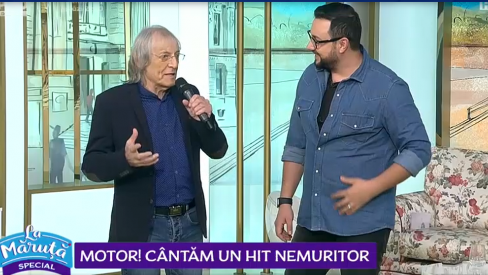 VIDEO Motor! Cântăm un hit nemuritor. Mihai Constantinescu invitatul lui Măruță 