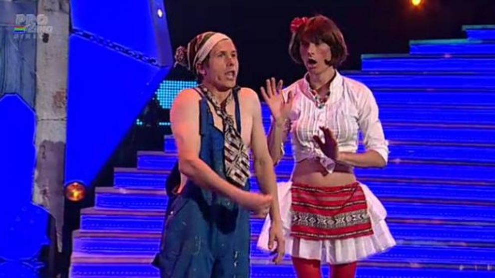 VIDEO. Numarul lor de comedie a facut sala sa rada in hohote, dar <span style=